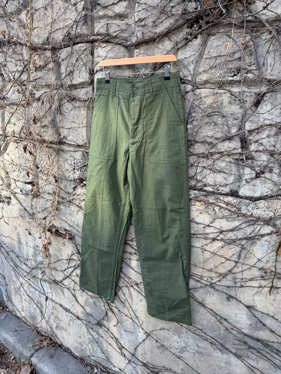 60s u.s.army 미군 오리지널 og-107 퍼티그 팬츠 30 상품이미지3