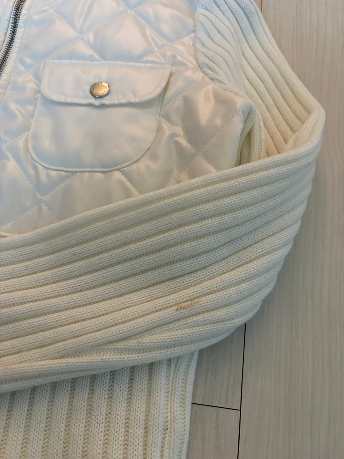 크랭크 화이트 슬림 집업  상품이미지4