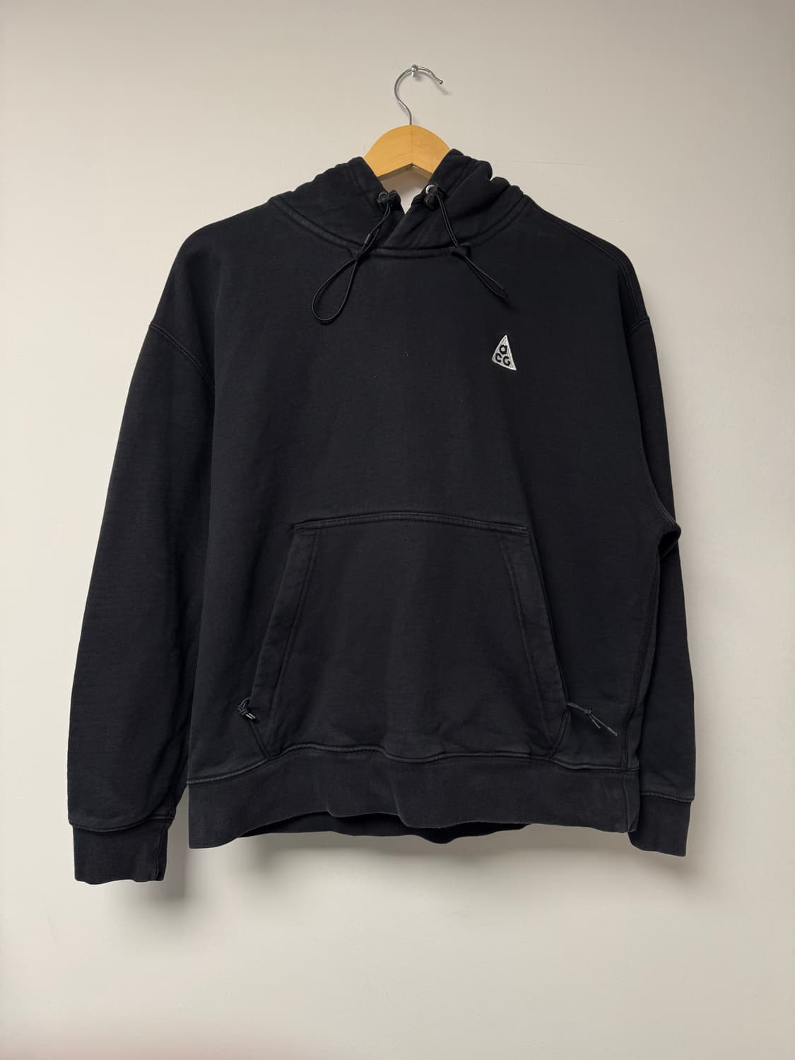 나이키 acg 로고 풀오버 기모 후드티 블랙 M 상품이미지1