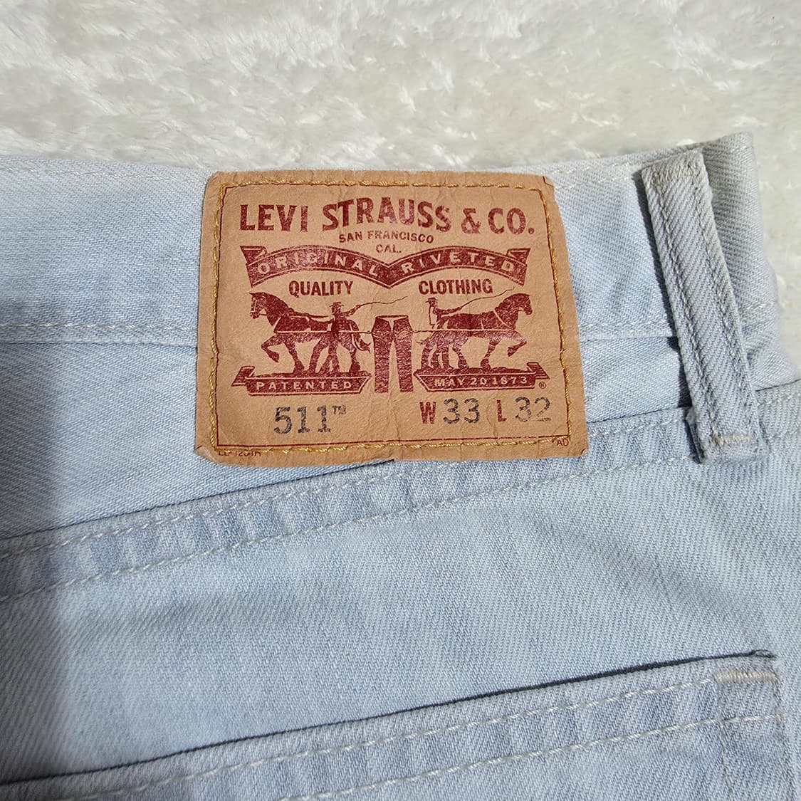 (33)리바이스 511 슬림 데님 팬츠 연청  상품이미지6
