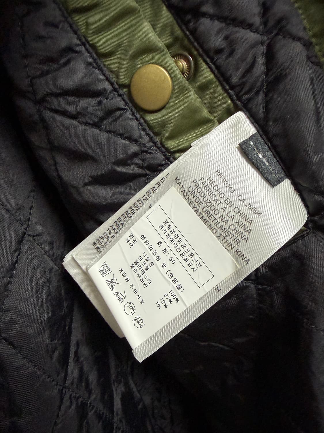 디젤 봄버 블루종 ma-1 카키 50사이즈 상품이미지6