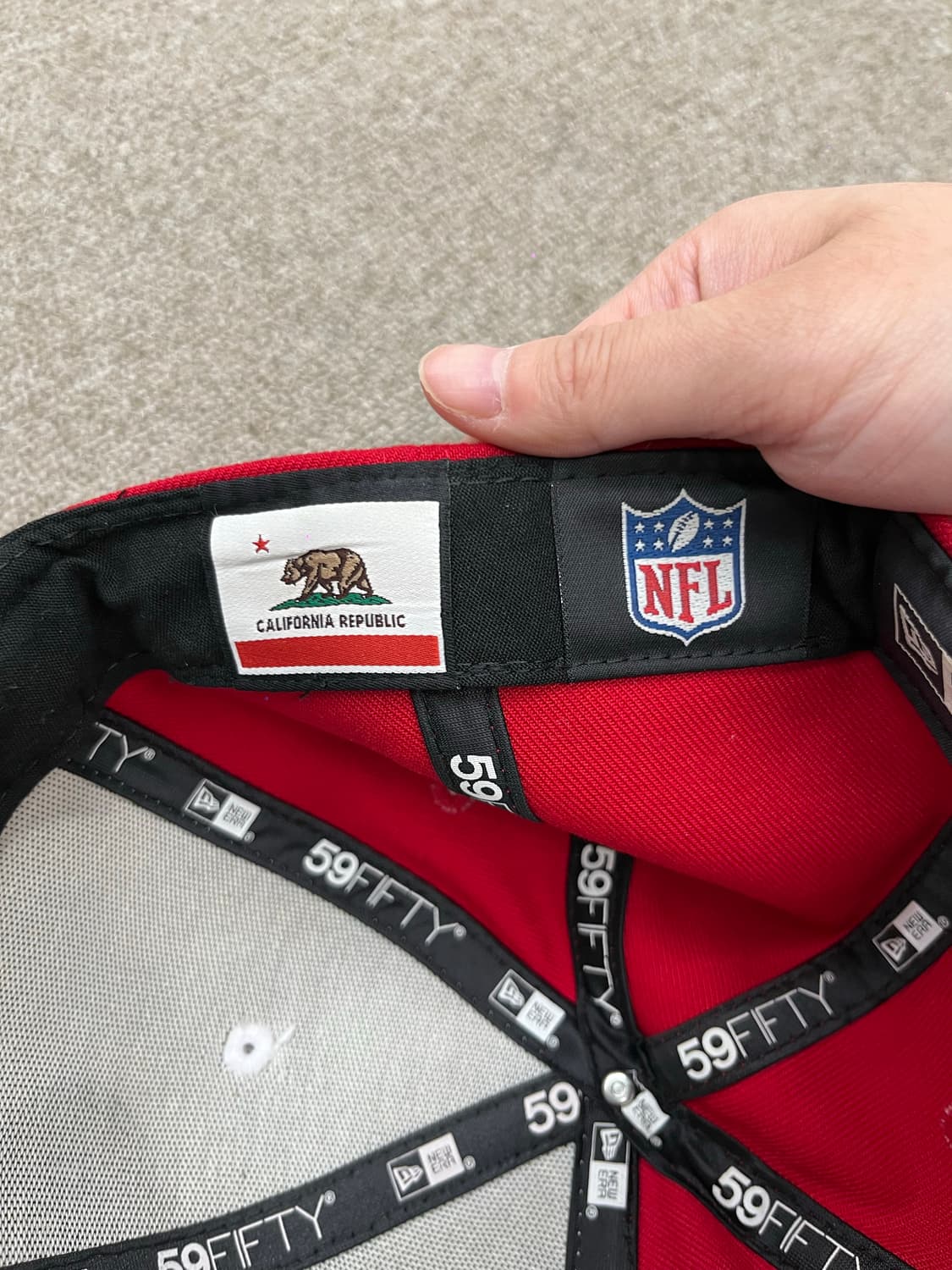 Newera red cap 상품이미지7