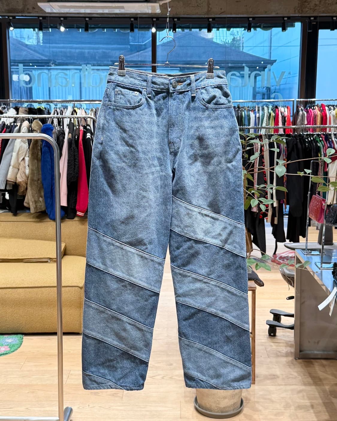 가니 미시 크롭 데님 팬츠  상품이미지1