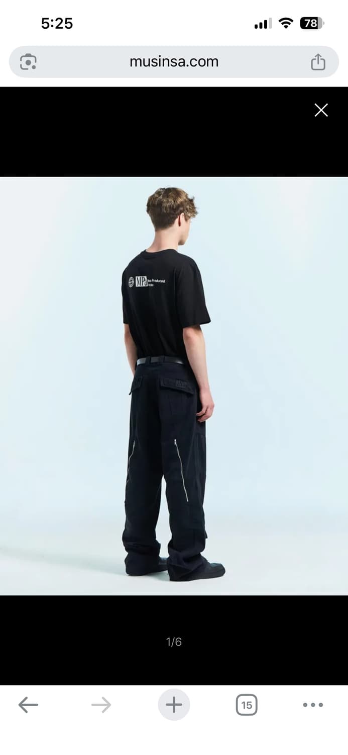 Plastic product 플라스틱 프로덕트 MPa 웨이브 지퍼 팬츠 상품이미지3