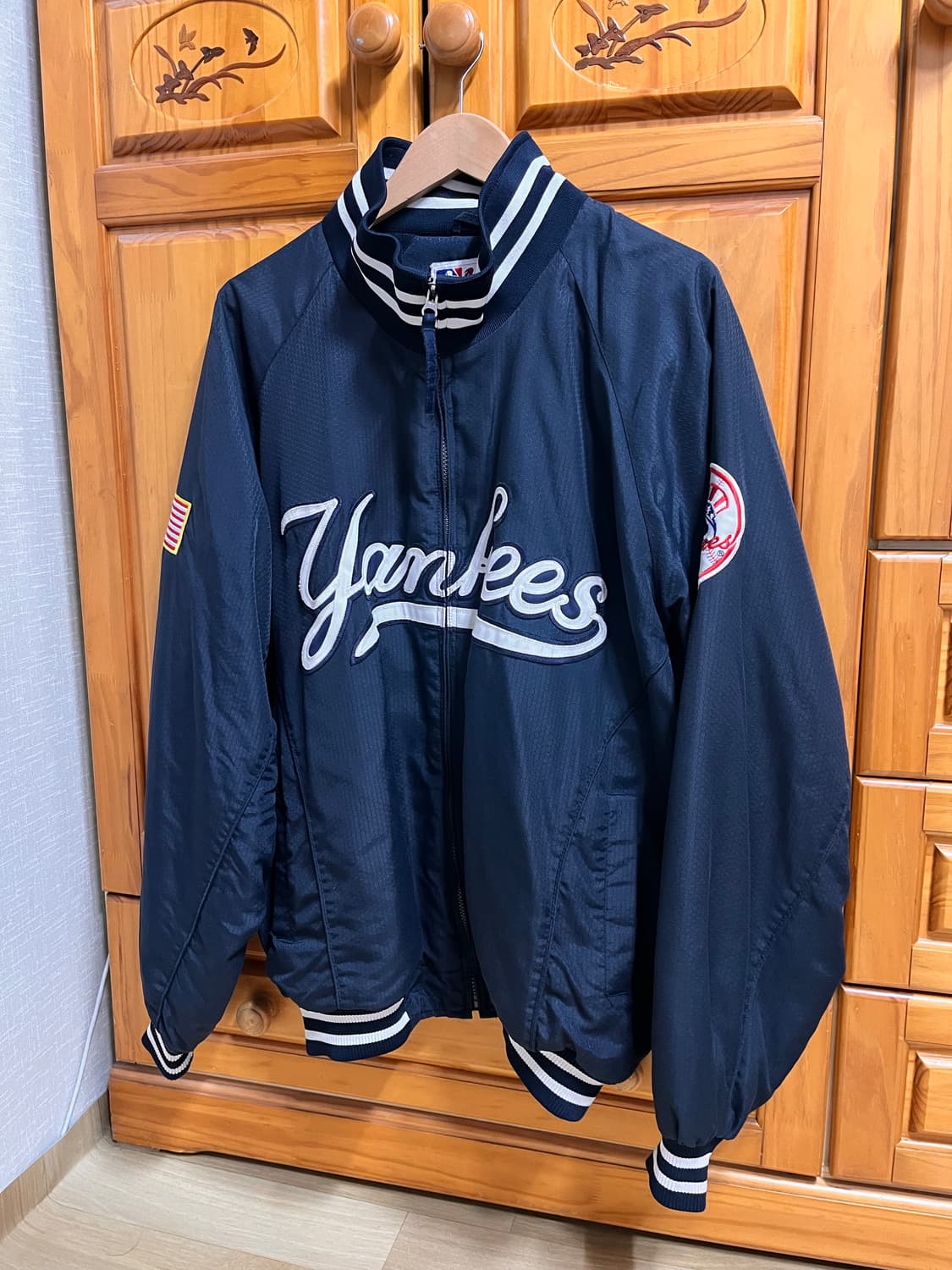 90s 마제스틱 뉴욕 양키즈 웜업자켓 XL 상품이미지1
