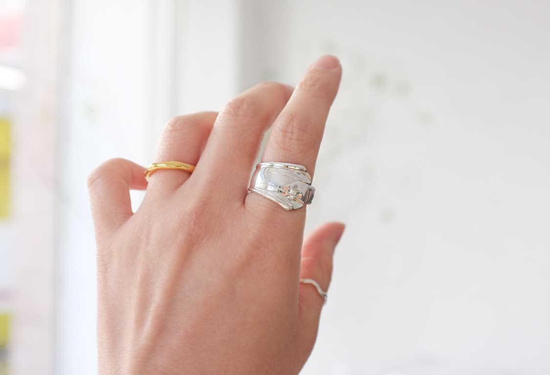 영국 약혼반지 빈티지 스푼으로 만든 빈티지 스푼링  상품이미지6