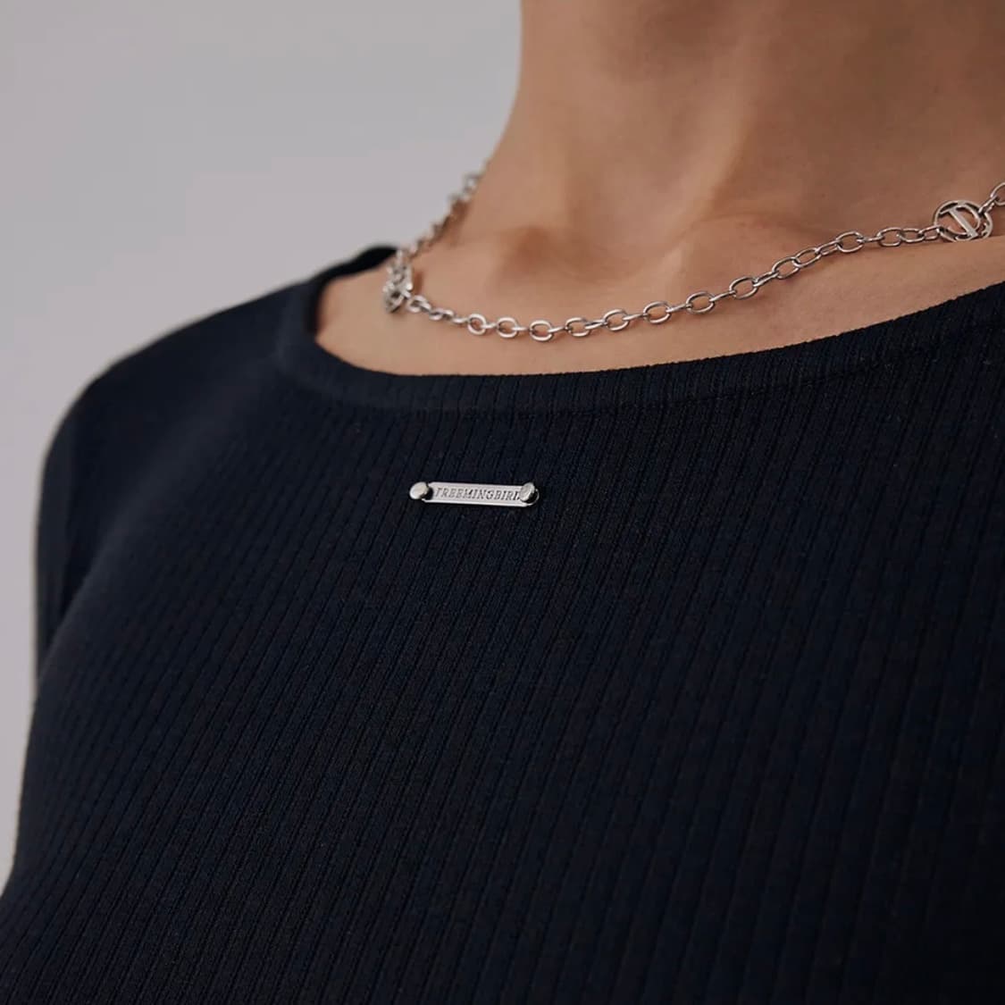 트리밍버드 Boat Neck Finger Hole Long Sleeve 상품이미지2