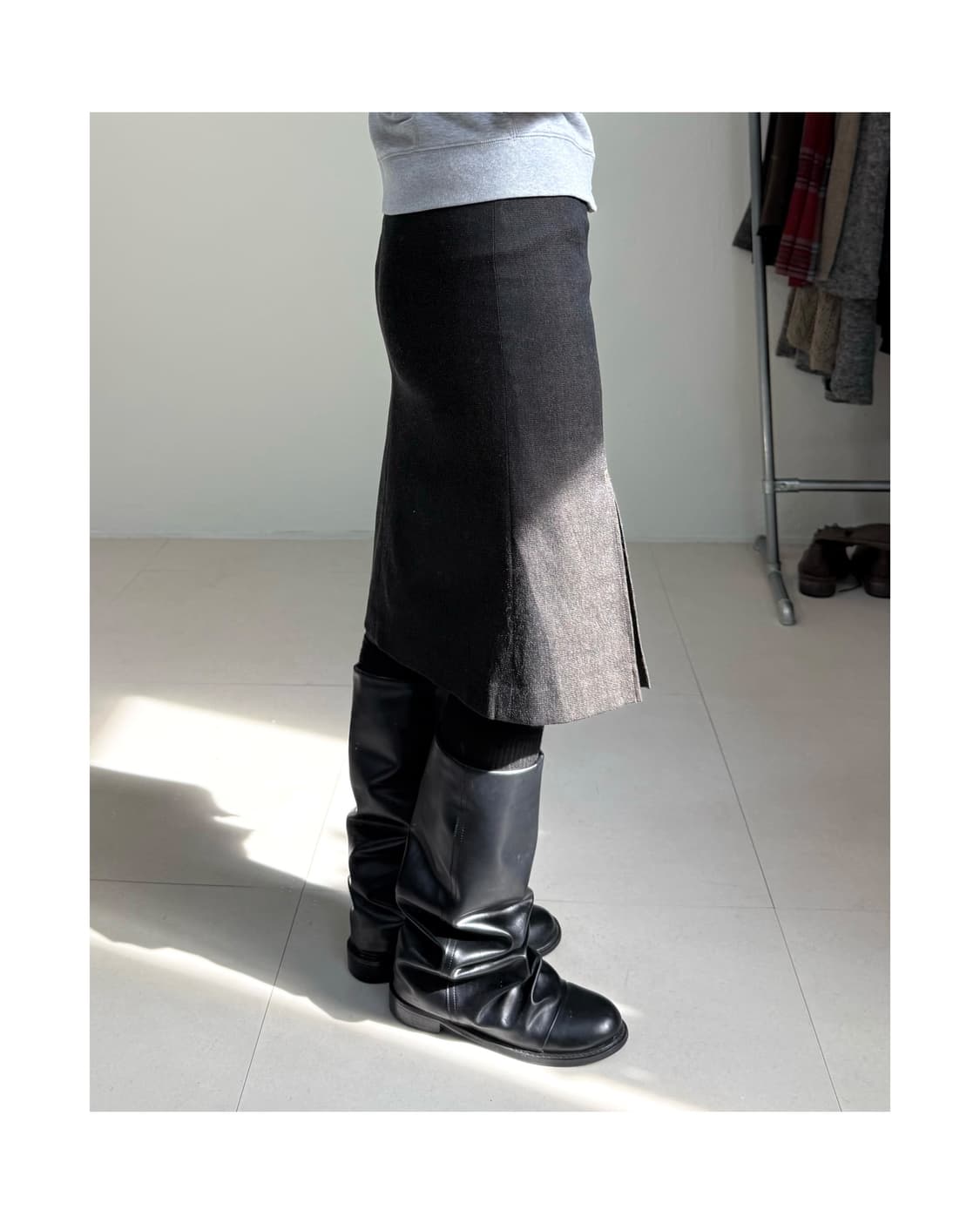 빈티지 미디 스커트 상품이미지2