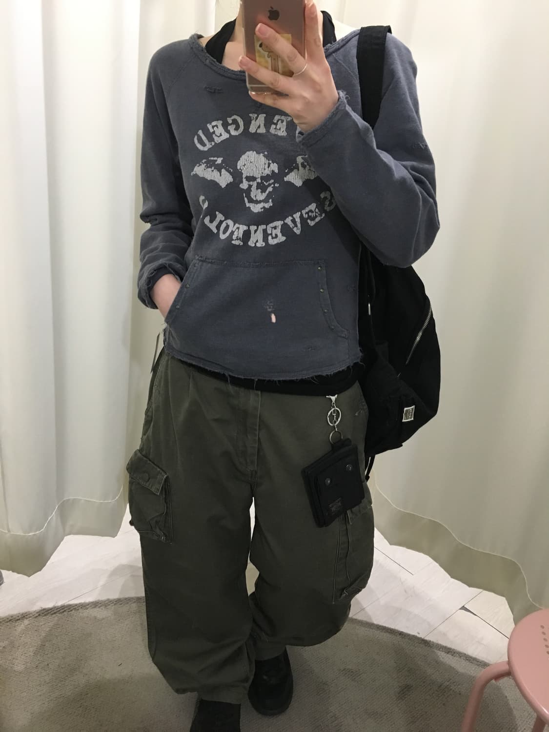 Clear land skull T-shirt 상품이미지4