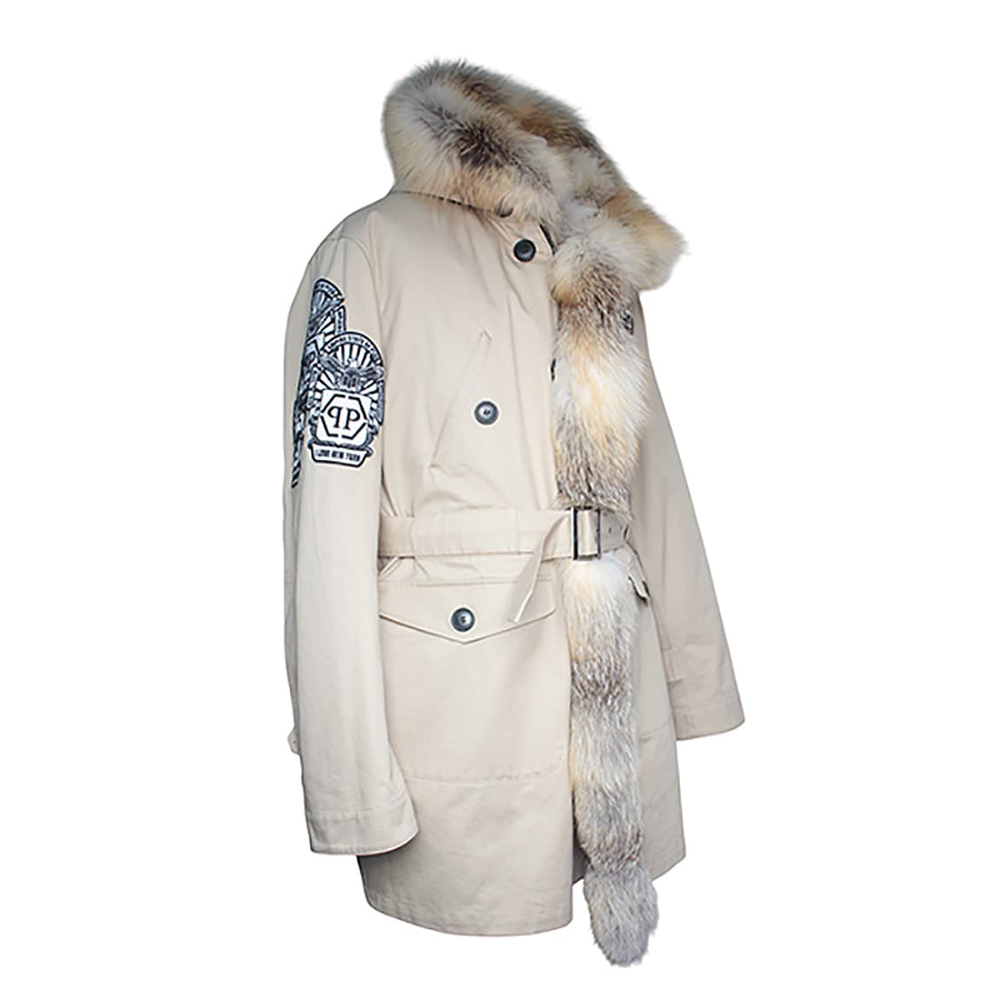 필립플레인 폭스 퍼 라이닝 남성 야상 코트 105 상품이미지4