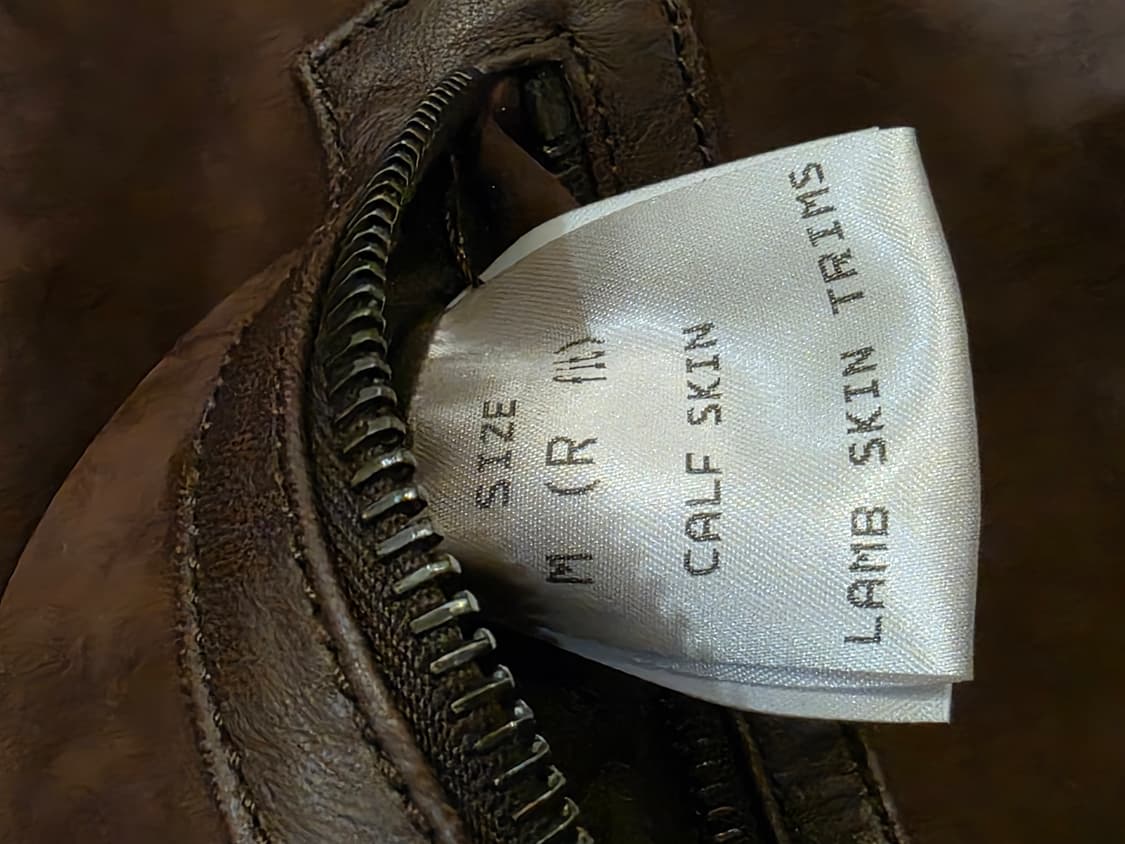 500만원)던힐 송아지 가죽 (카프스킨) 라이더스 자켓 상품이미지4