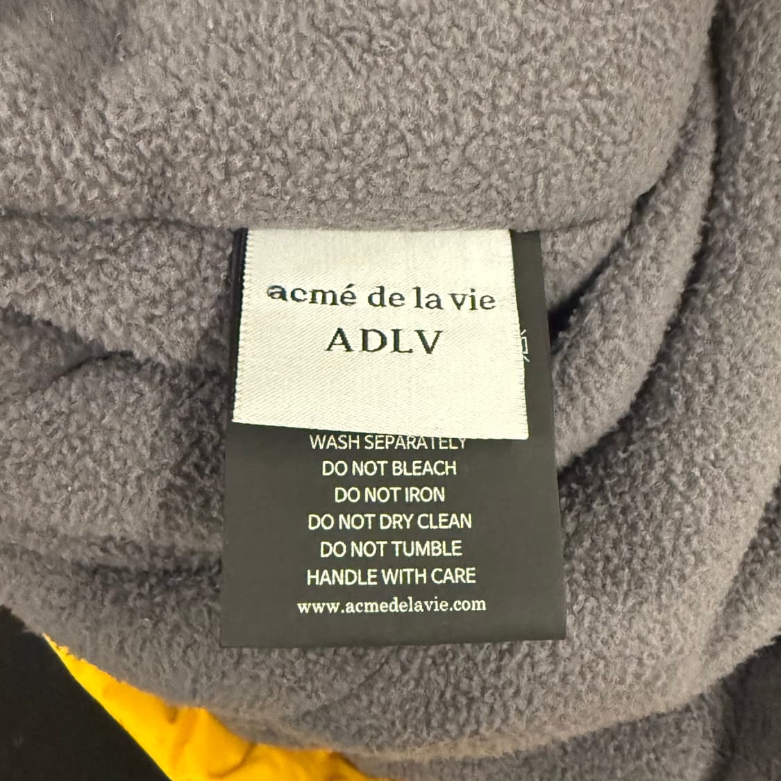 [정품/1사이즈] 아크메드라비 ADLV 옐로우 후드 아노락 b14 상품이미지8