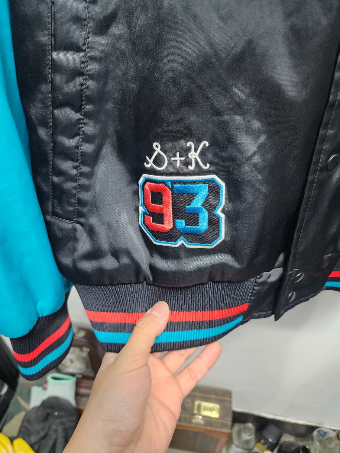 나이키 파이프 드림팀 00s NYC 바시티 자켓 상품이미지3