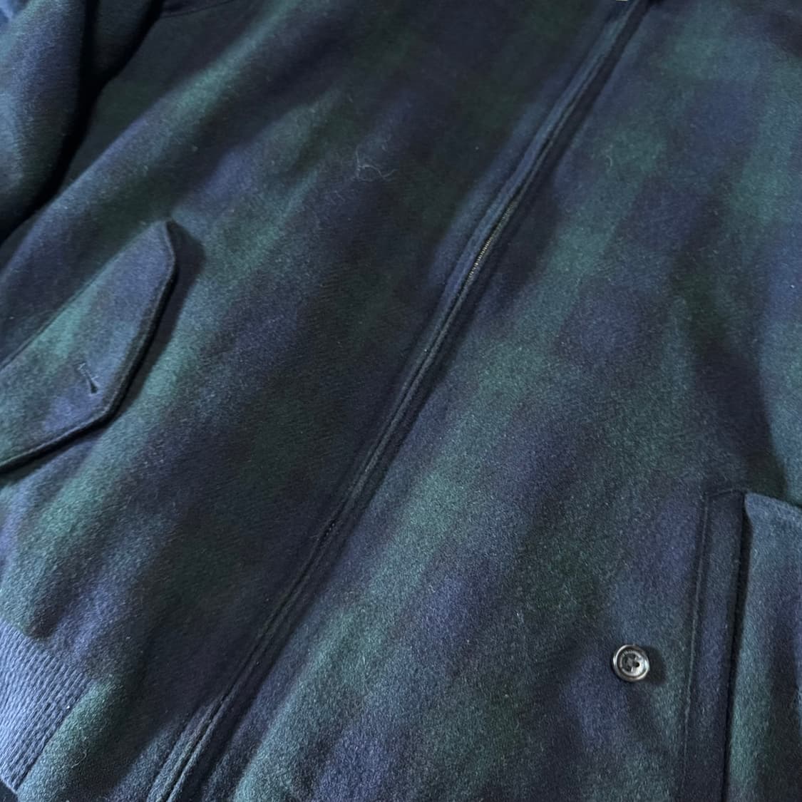 켄트 인 트래디션 블랙와치 울 블랜드 해링턴 자켓 L 상품이미지3