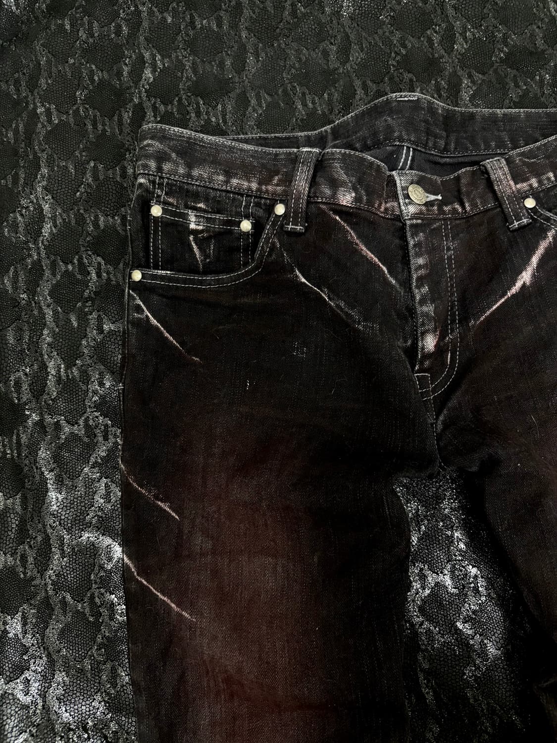 “TORNADO MART” 00’s Archive burgundy Cra 상품이미지4