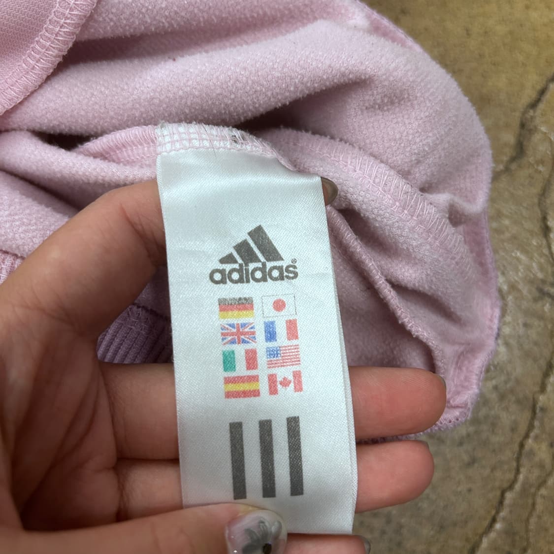 아디다스 연핑크 딸기우유 퍼플 후플 져지 후드집업 95 상품이미지8