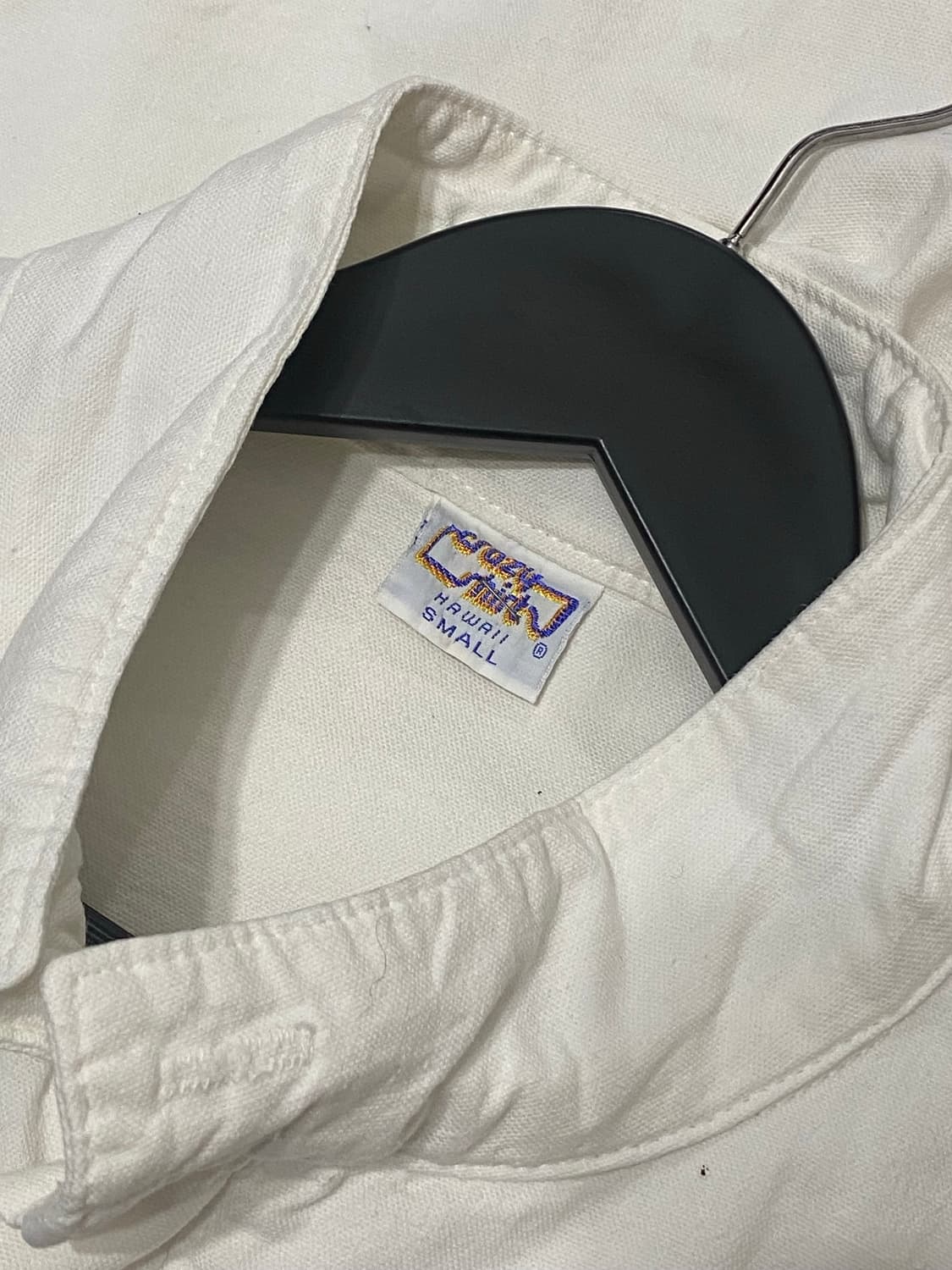 Crazy shirts 자수 디테일 화이트 코튼 봄버 상품이미지10