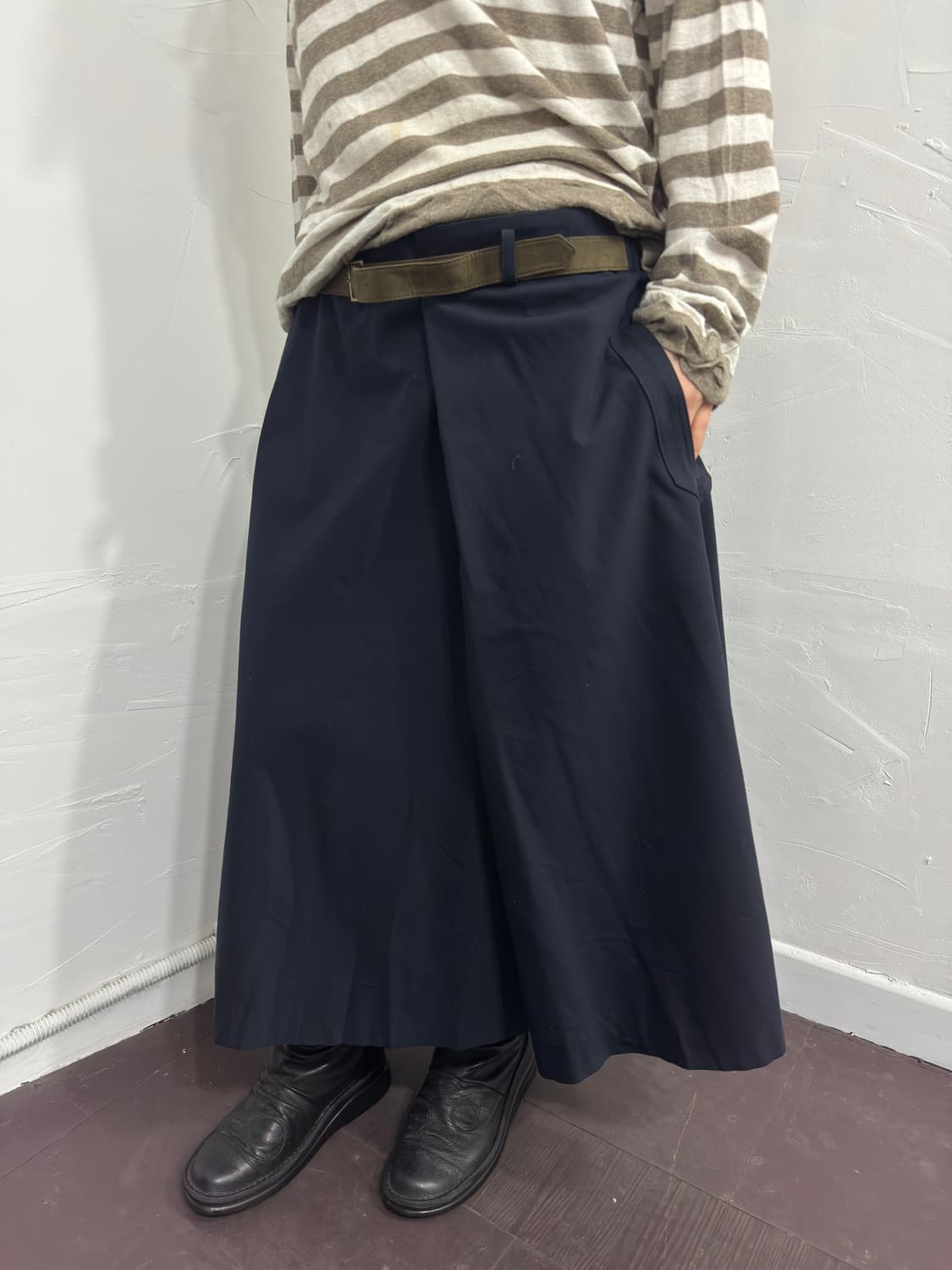 nemika belt design skirt 상품이미지5
