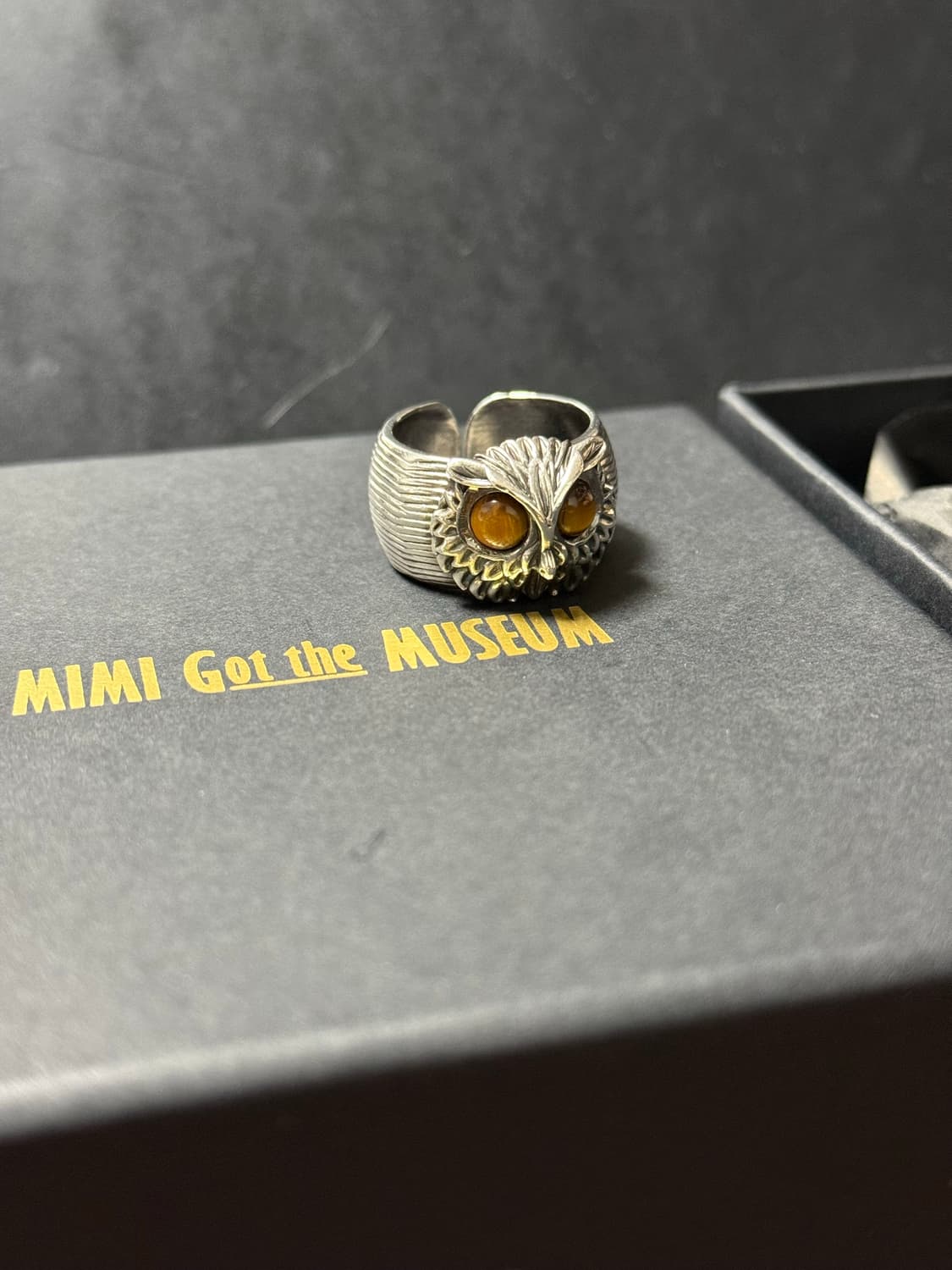 925 실버 타이거 아이즈 반지 16호 상품이미지1