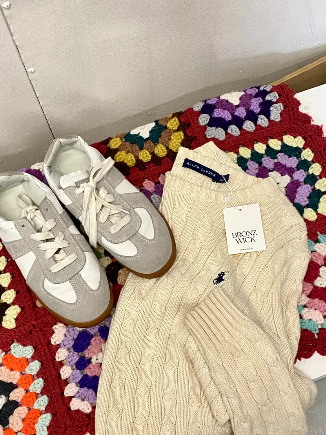 폴로 랄프로렌 꽈배기 라운드 니트 (Woman S) / [11370] 상품이미지1