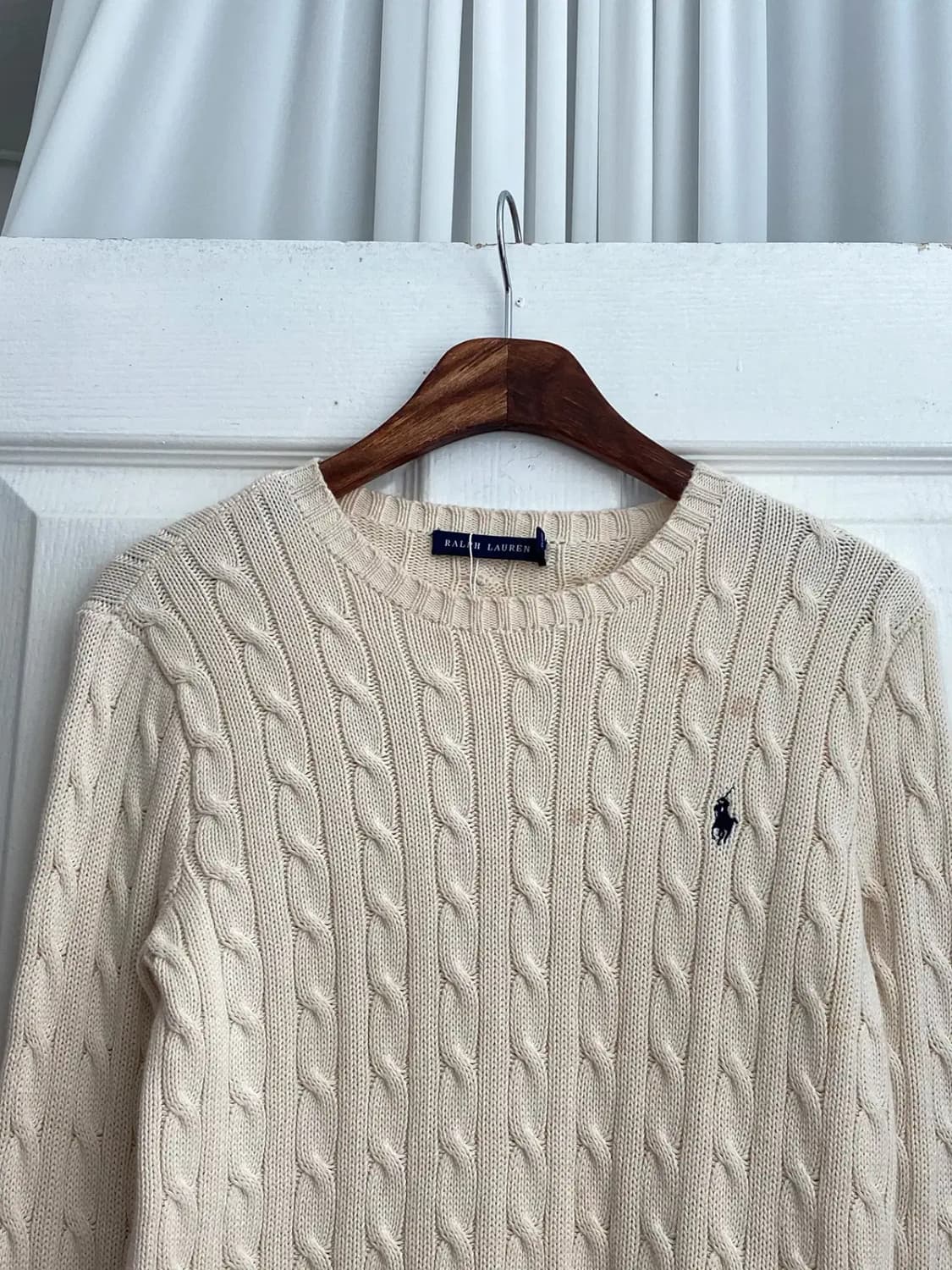폴로 랄프로렌 꽈배기 라운드 니트 (Woman S) / [11370] 상품이미지3
