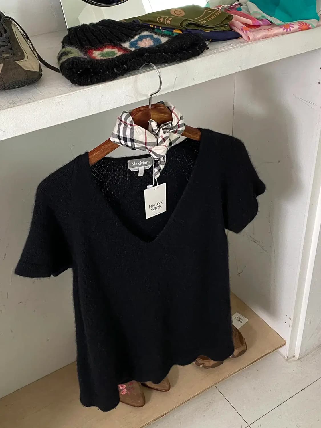 막스마라 브이넥 울 반팔 니트 (Woman M) / [11386] 상품이미지1