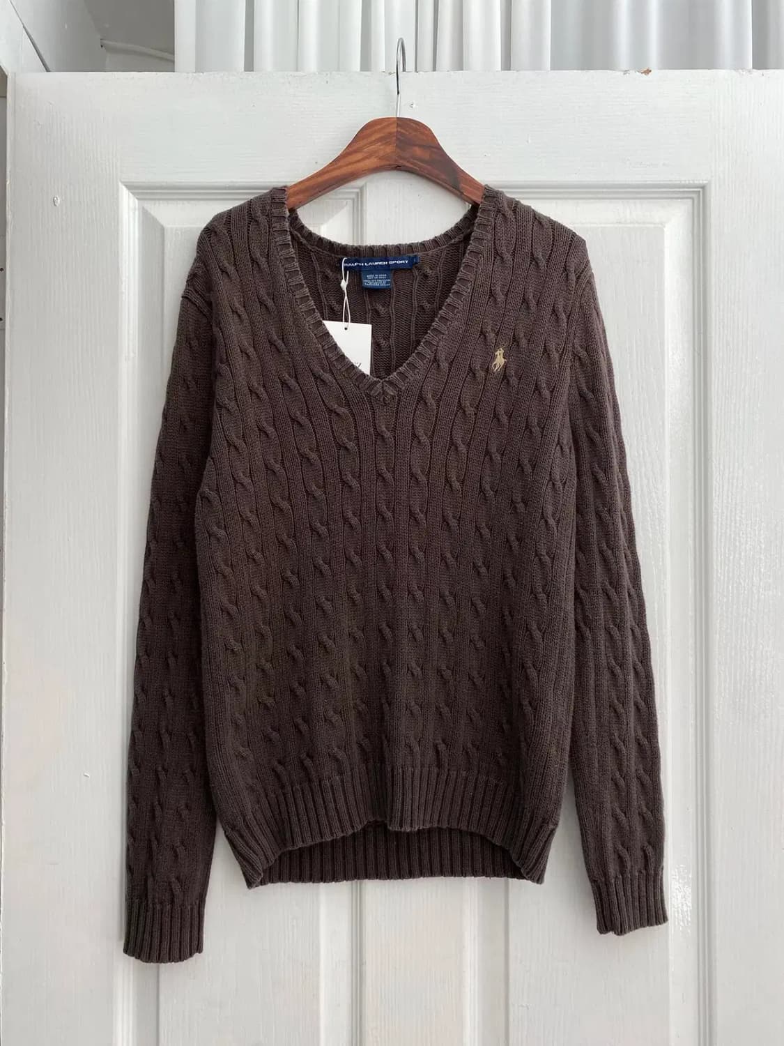 폴로 랄프로렌 브이넥 꽈배기 니트 (Woman L) / [11416] 상품이미지2