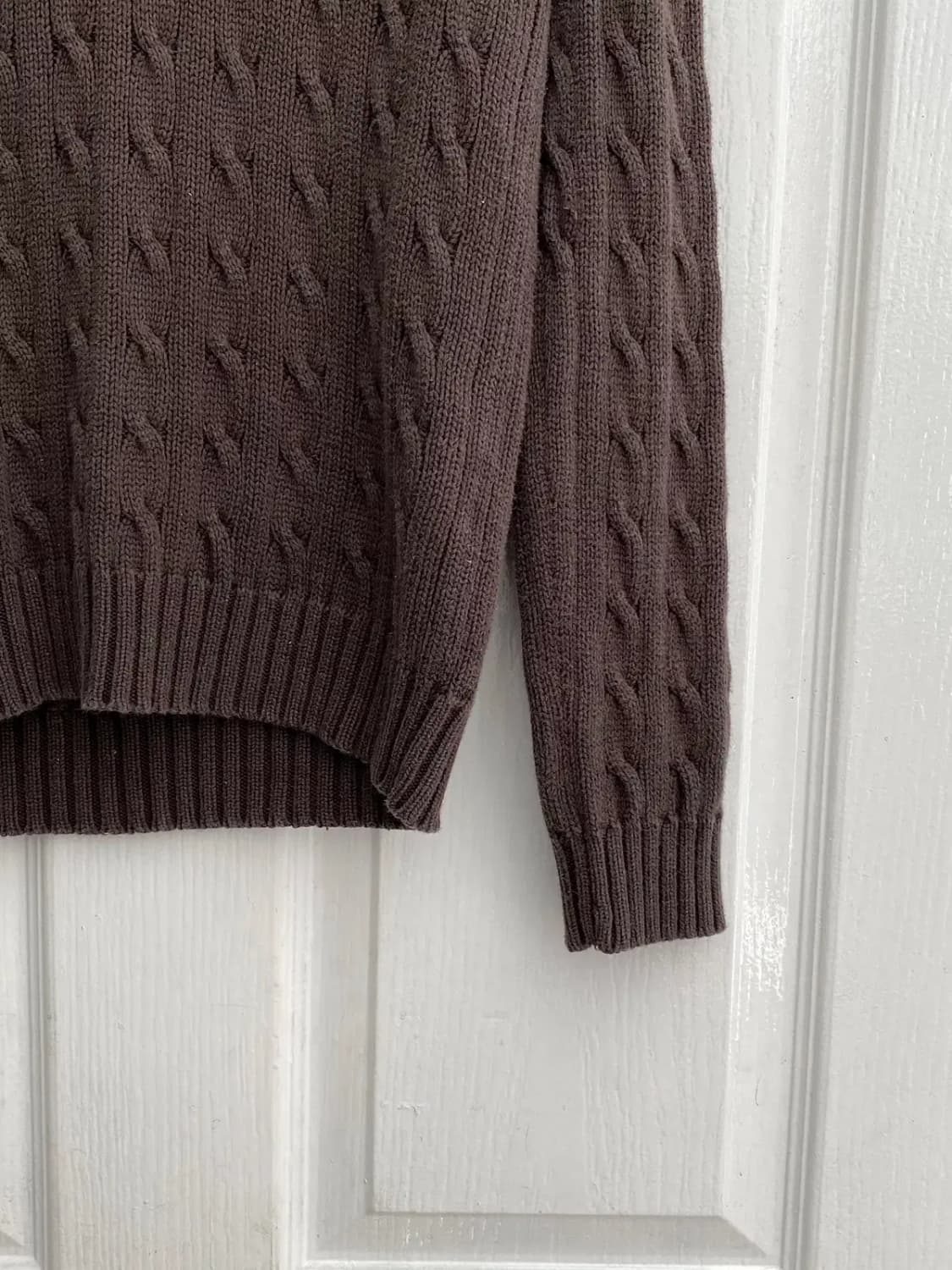 폴로 랄프로렌 브이넥 꽈배기 니트 (Woman L) / [11416] 상품이미지4