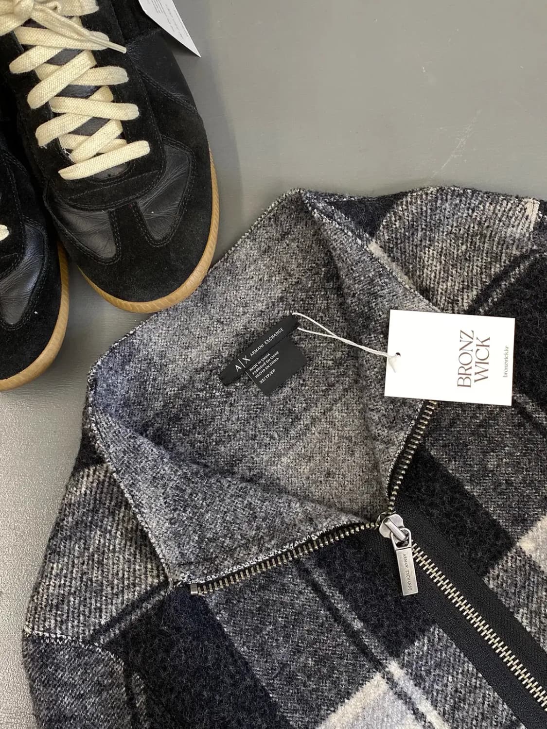 알마니 익스체인지 체크 울 자켓 (Woman M) / [11418] 상품이미지1