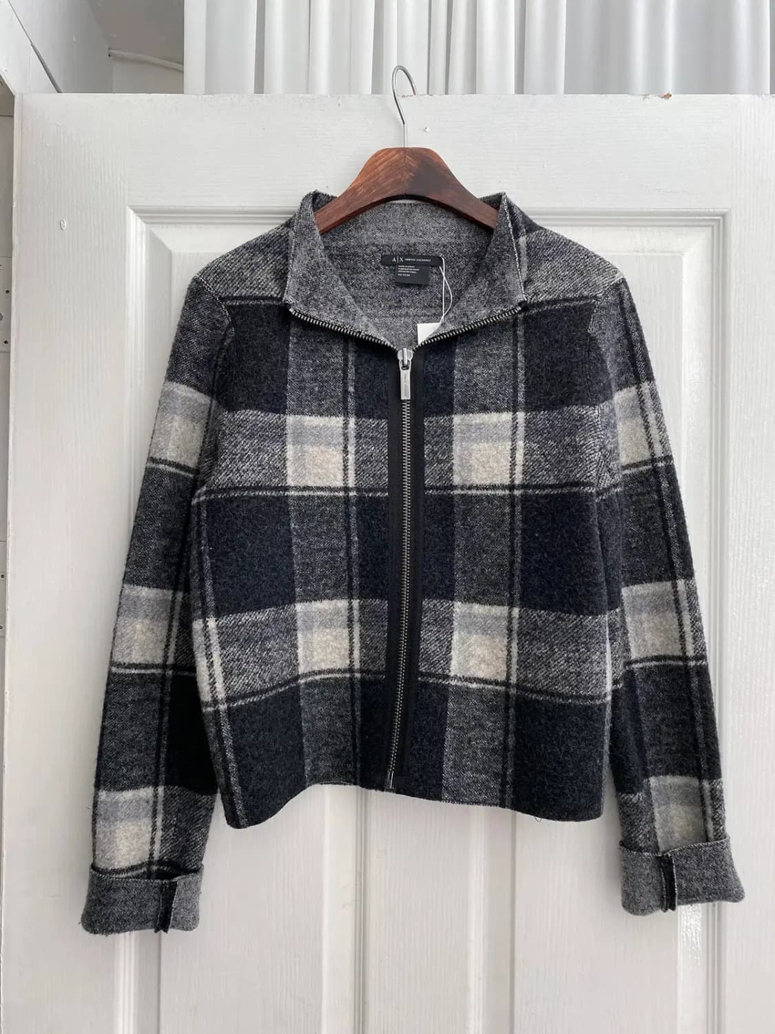 알마니 익스체인지 체크 울 자켓 (Woman M) / [11418] 상품이미지2