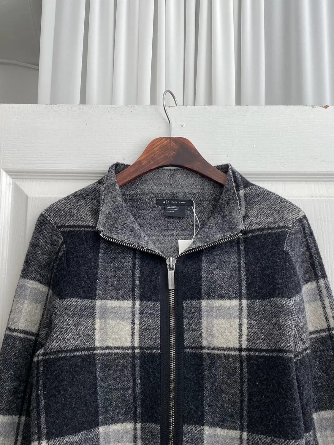 알마니 익스체인지 체크 울 자켓 (Woman M) / [11418] 상품이미지3