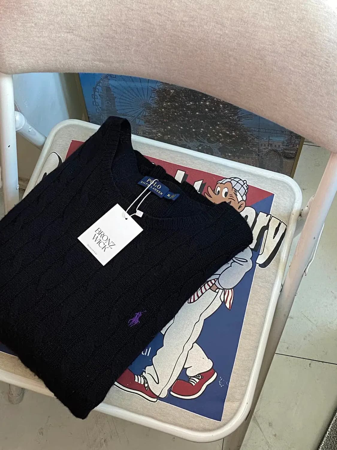 폴로 랄프로렌 꽈배기 캐시미어혼 니트 (Man L) / [11427] 상품이미지1