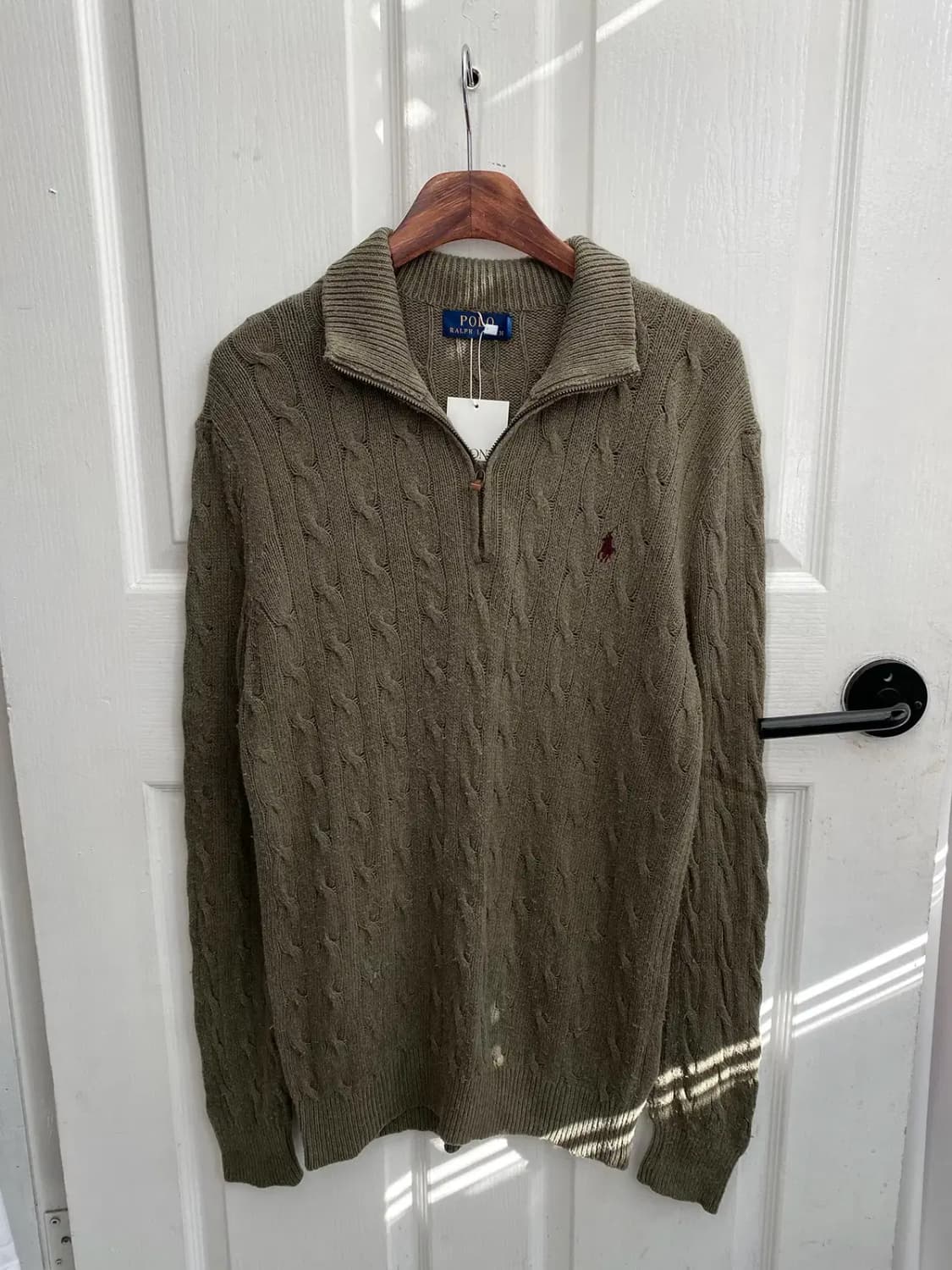 폴로 랄프로렌 반집업 꽈배기 니트 (Man S) / [11519] 상품이미지2