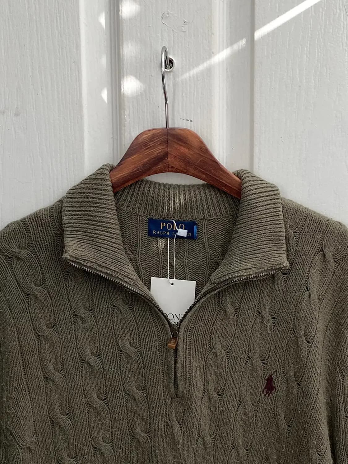 폴로 랄프로렌 반집업 꽈배기 니트 (Man S) / [11519] 상품이미지3