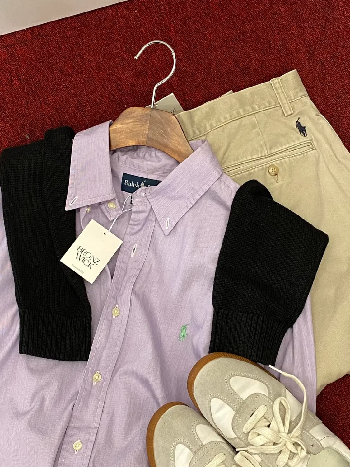 폴로 랄프로렌 솔리드 셔츠 (Man M) / [11515] 상품이미지1