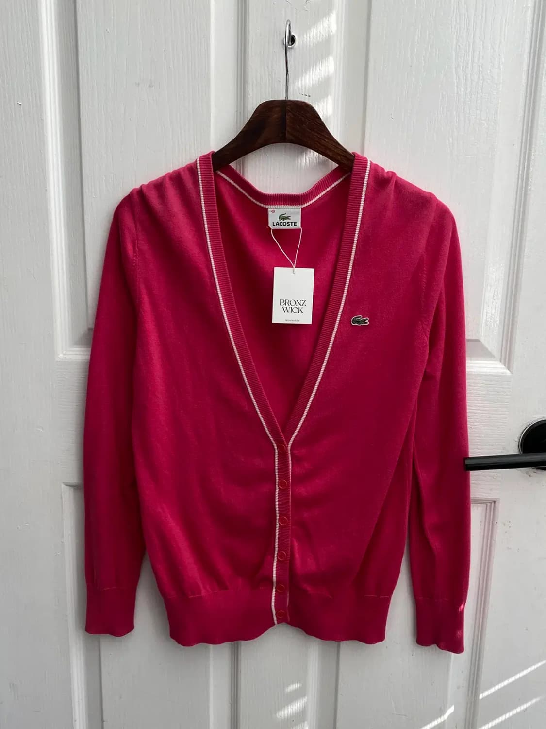 라코스테 브이넥 가디건 (Woman XL) / [11537] 상품이미지2