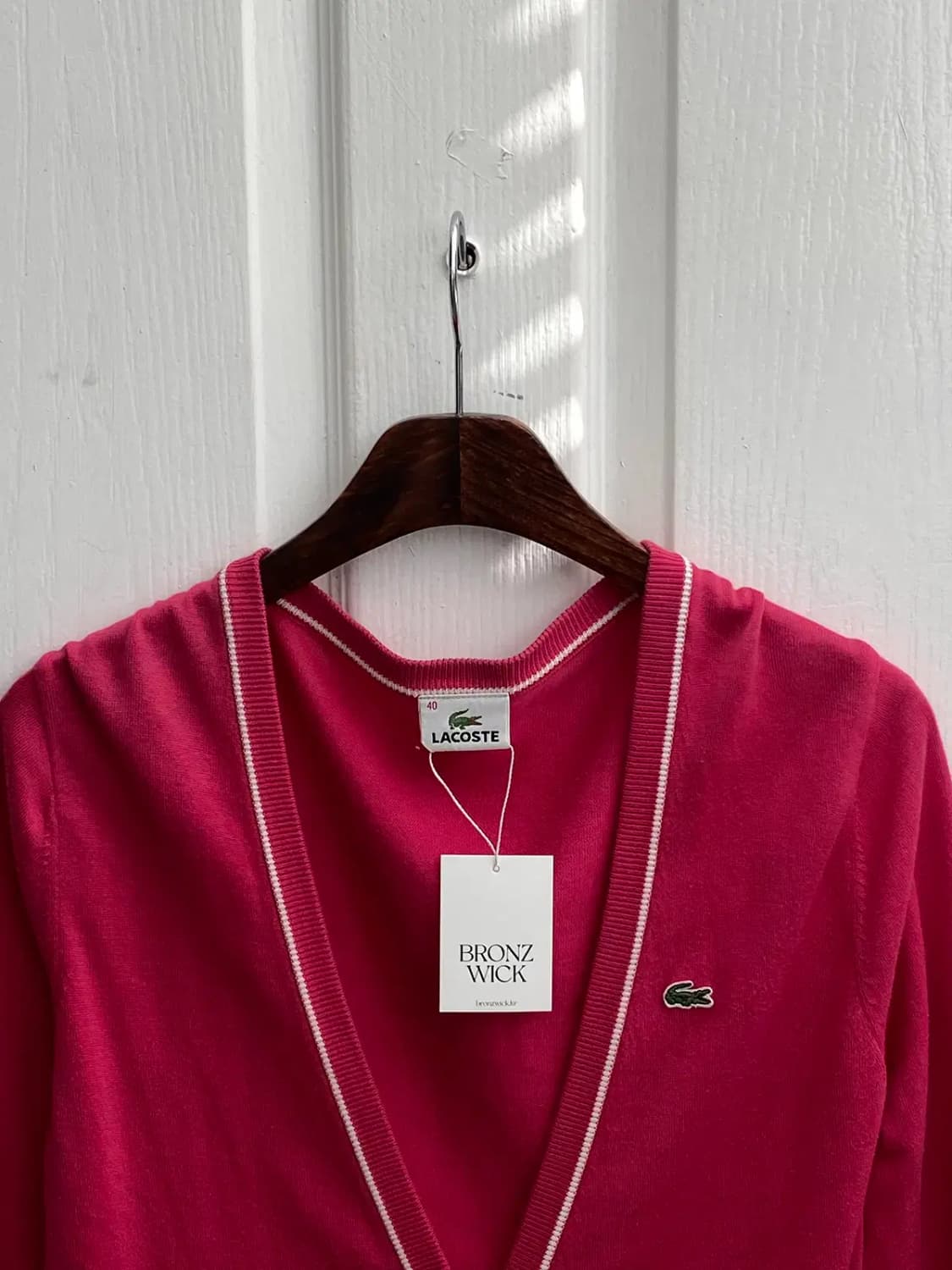 라코스테 브이넥 가디건 (Woman XL) / [11537] 상품이미지3