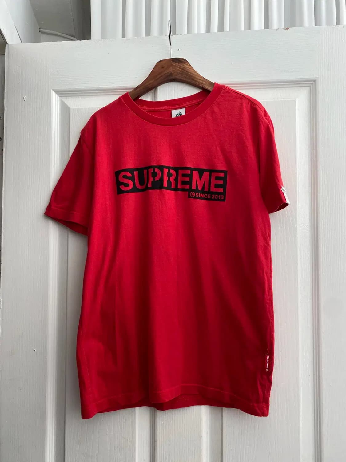 슈프림 로고 라운드 반팔 티셔츠 (Woman L) / [11574] 상품이미지2