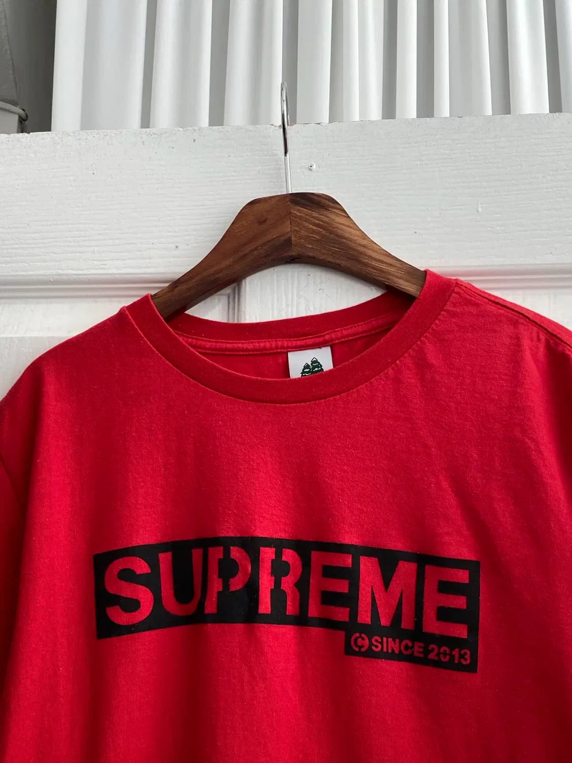 슈프림 로고 라운드 반팔 티셔츠 (Woman L) / [11574] 상품이미지3