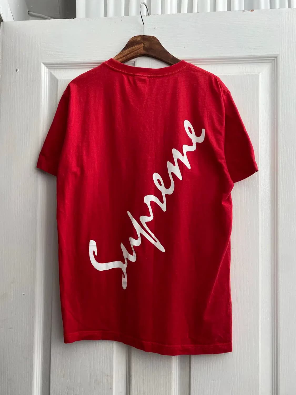 슈프림 로고 라운드 반팔 티셔츠 (Woman L) / [11574] 상품이미지5