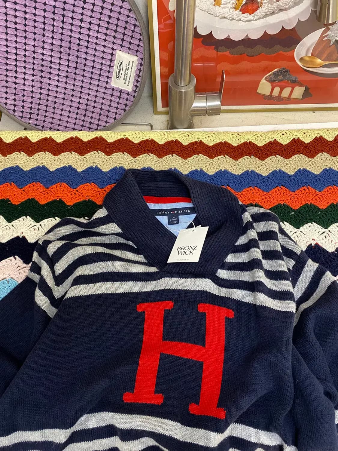 타미 힐피거 브이넥 니트 (Man XS) / [11587] 상품이미지1