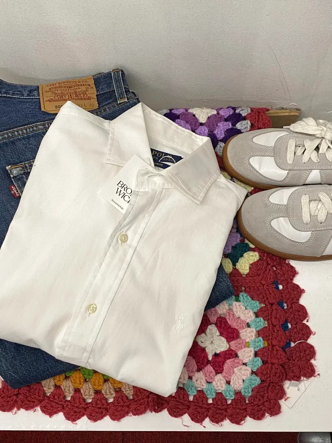 폴로 랄프로렌 솔리드 셔츠 (Woman L) / [11625] 상품이미지6