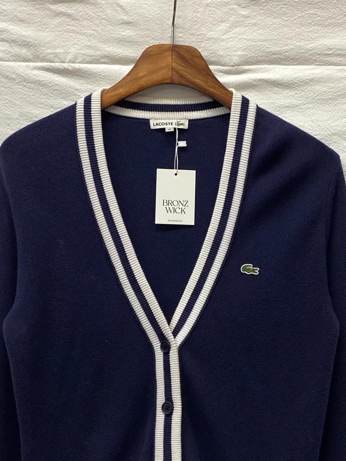 라코스테 브이넥 가디건 (Woman XS) / [11626] 상품이미지2