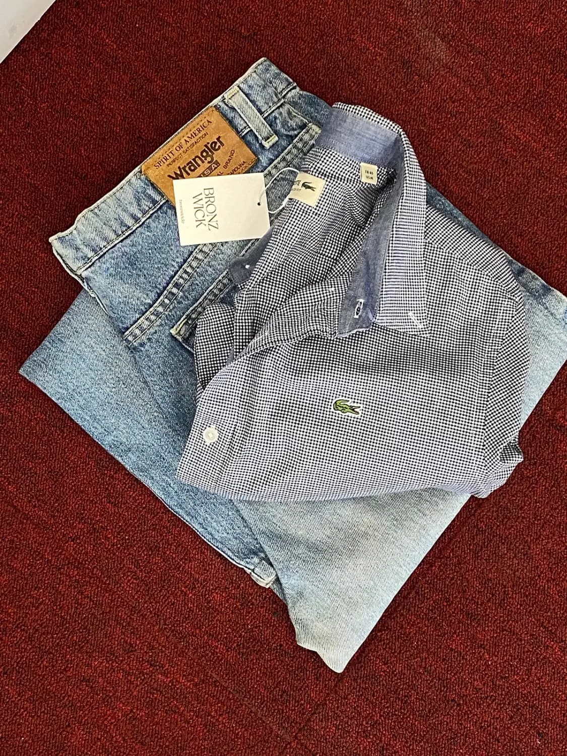 라코스테 체크 셔츠 (Woman L) / [11640] 상품이미지1