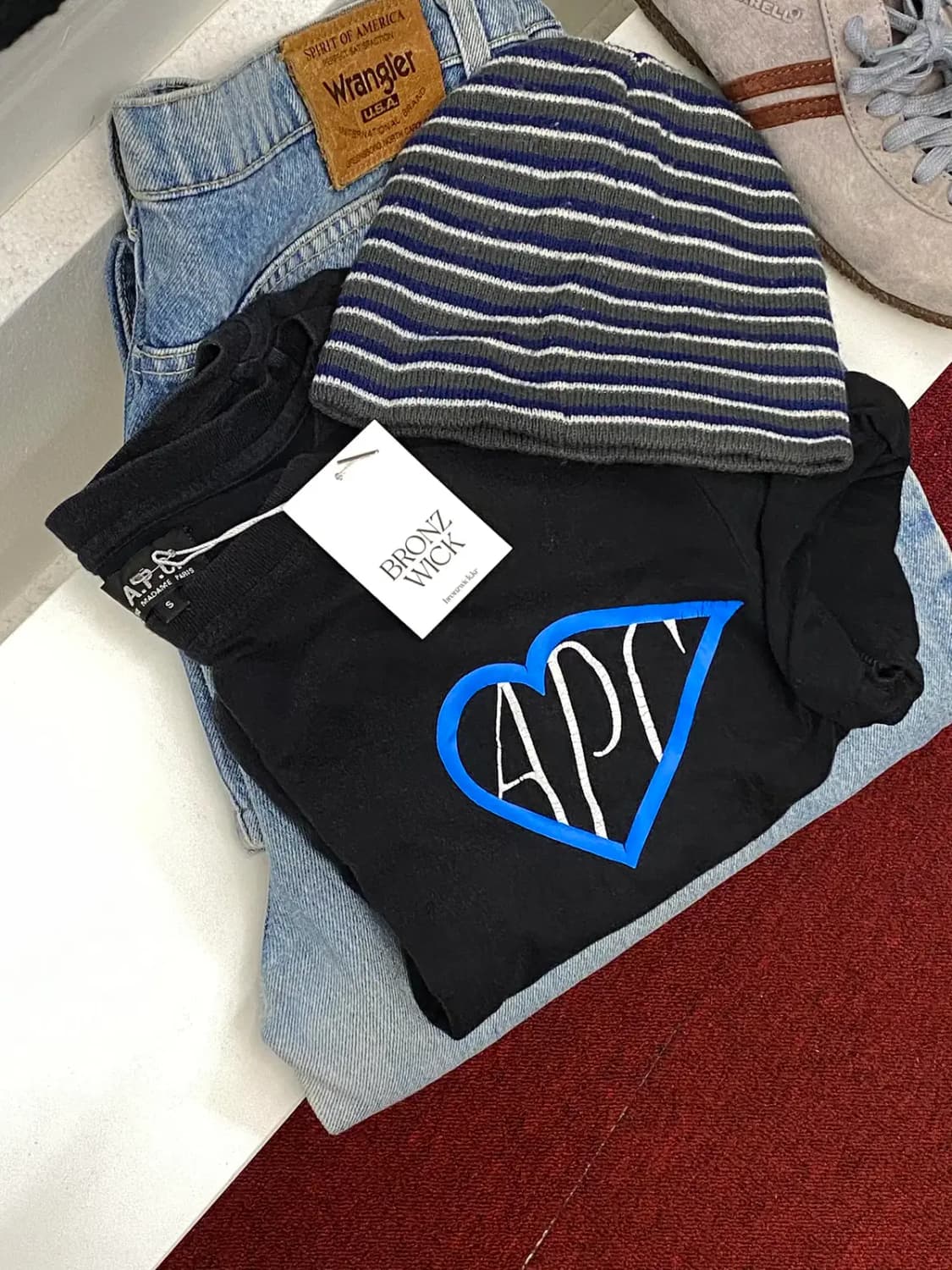 아페쎄 라운드 반팔 티셔츠 (Man S) / [11666] 상품이미지1