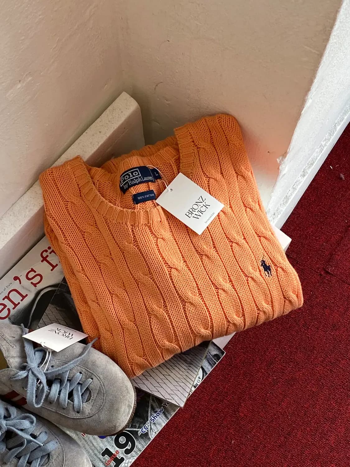 폴로 랄프로렌 꽈배기 라운드 니트 (Man L) / [11684] 상품이미지1