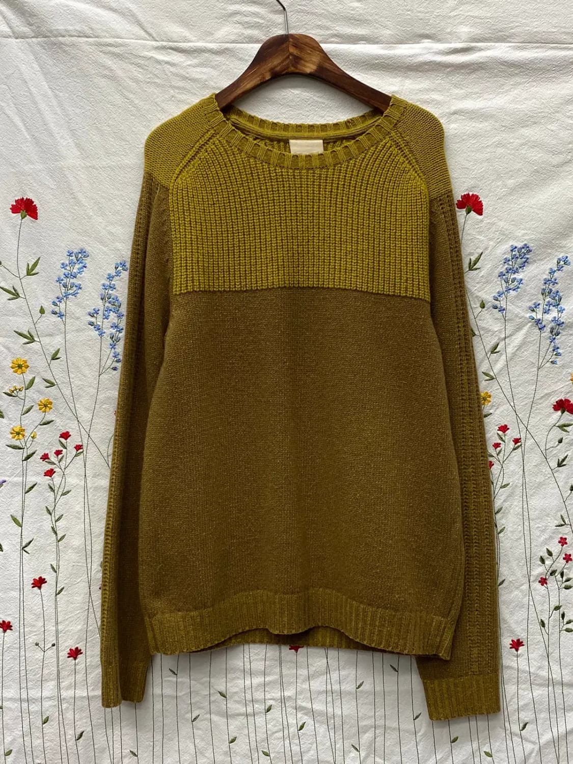 우영미 배색 울 니트 (Man S) / [11708] 상품이미지2