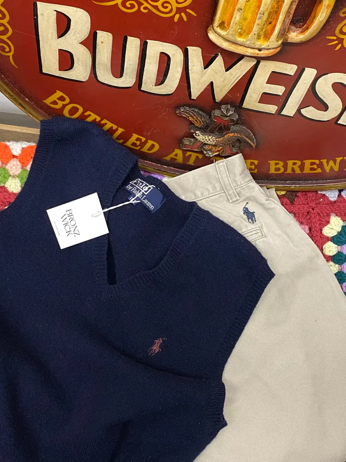 폴로 랄프로렌 브이넥 울 니트 조끼 (Woman S) / [11710] 상품이미지1