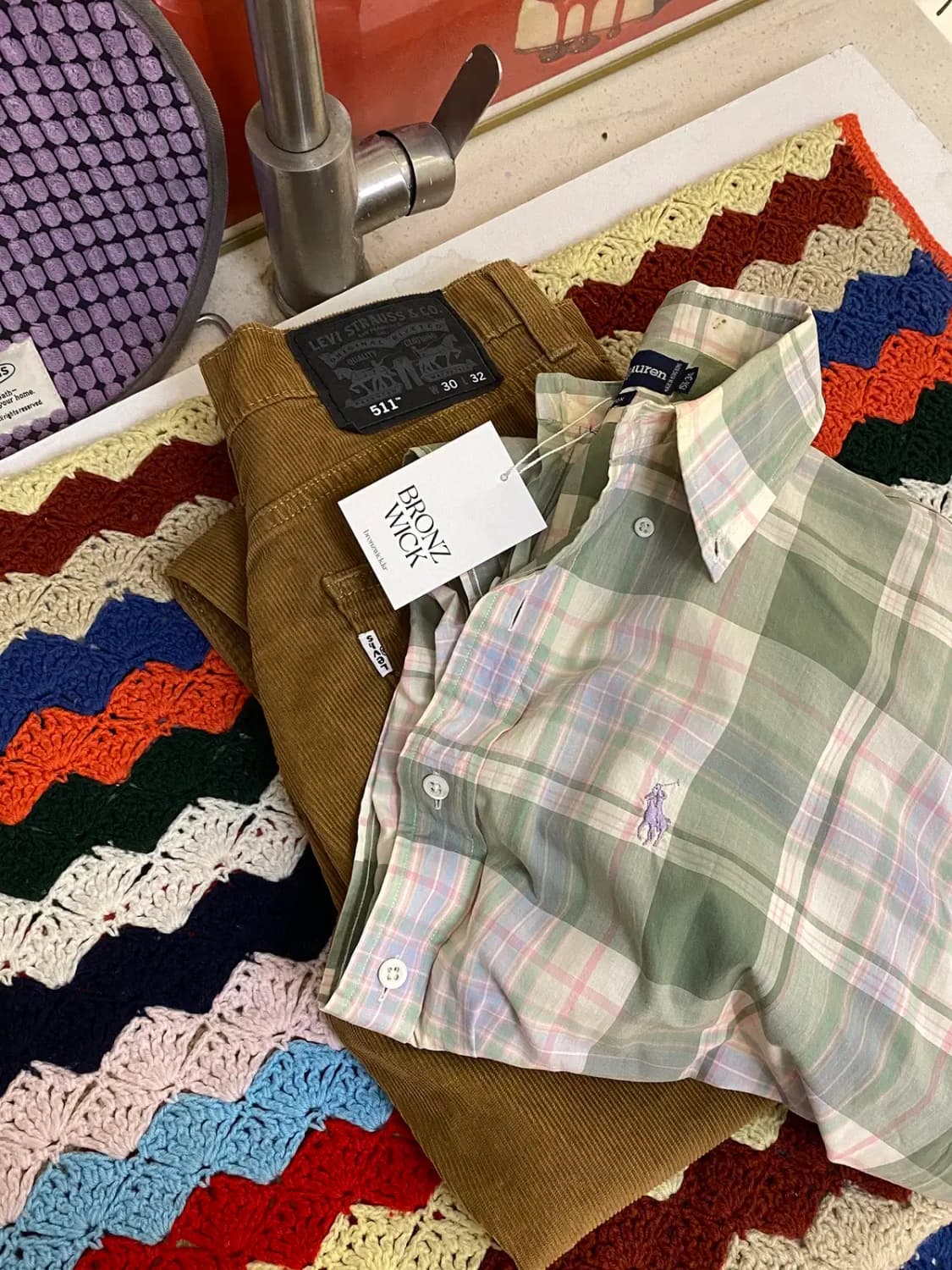 폴로 랄프로렌 체크 셔츠 (Man L) / [11728] 상품이미지1