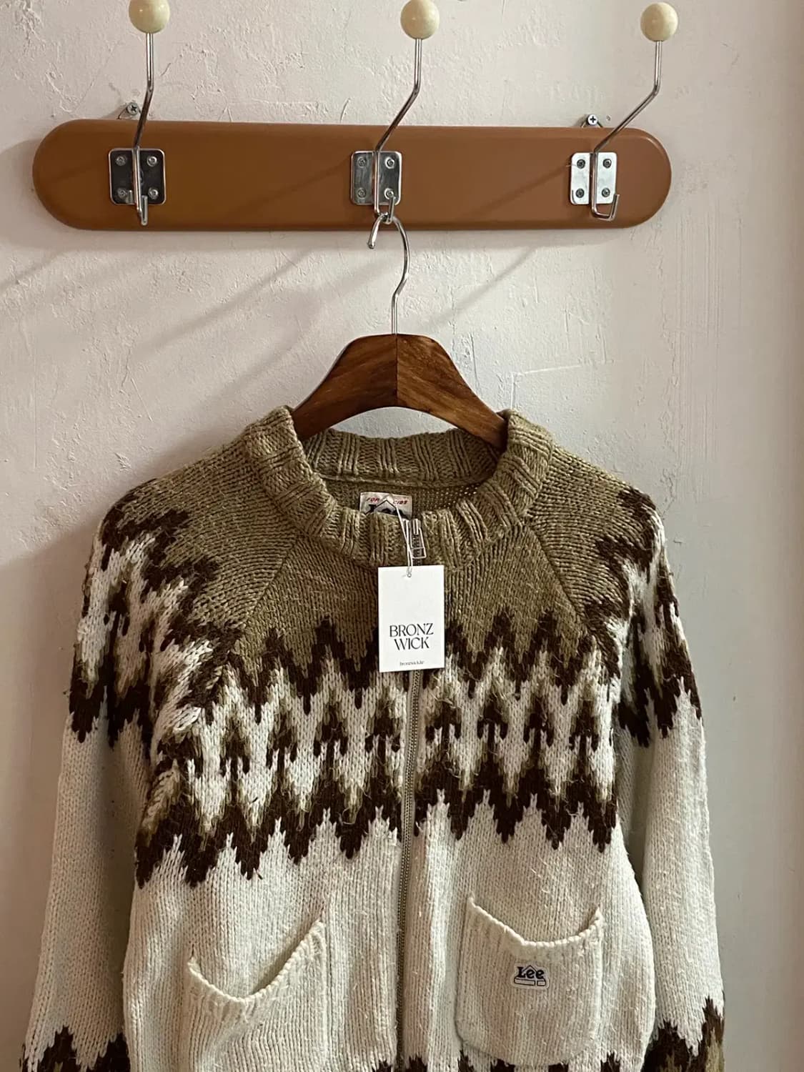 리 빈티지 패턴 니트 집업 (Woman XS) / [11725] 상품이미지1